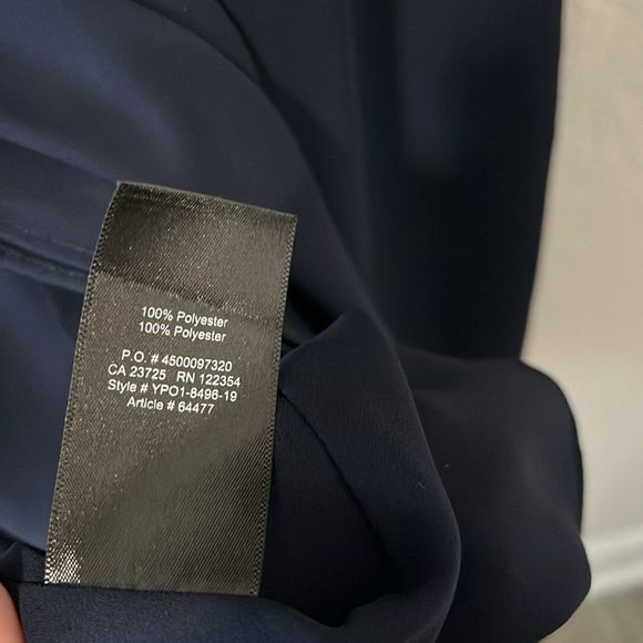 BABATON (Aritzia) Wallace Navy Short Sleeve Wrap Dress, Size XS - Picture 11 of 12